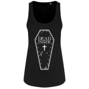 Image of Grindstore Womens/Ladies Dead Inside Floaty Vest Top (L) (Black)