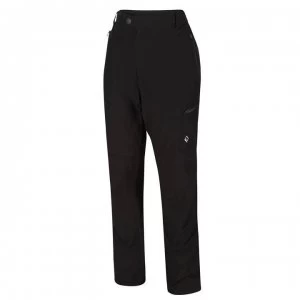 Image of Regatta Highton Stretch Zip Off Walking Trousers, Long Leg Length - Black