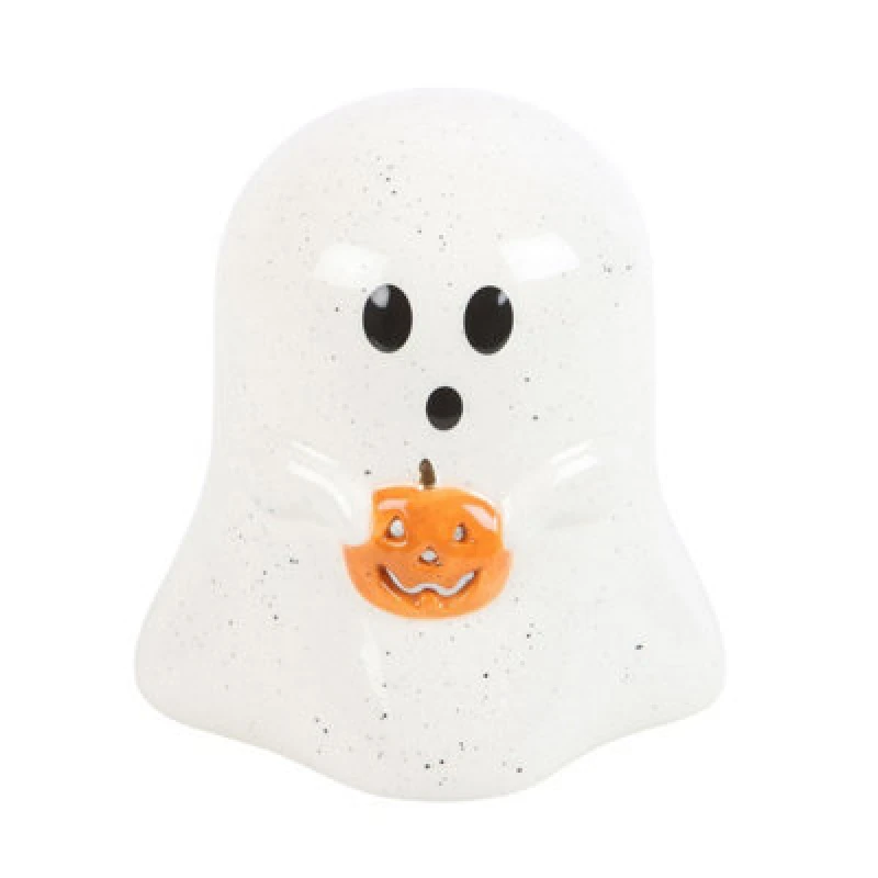Image of Something Different Something Different Ghost Tealight Holder in Jet Black Jet Black One Size Unisex 5063574149945