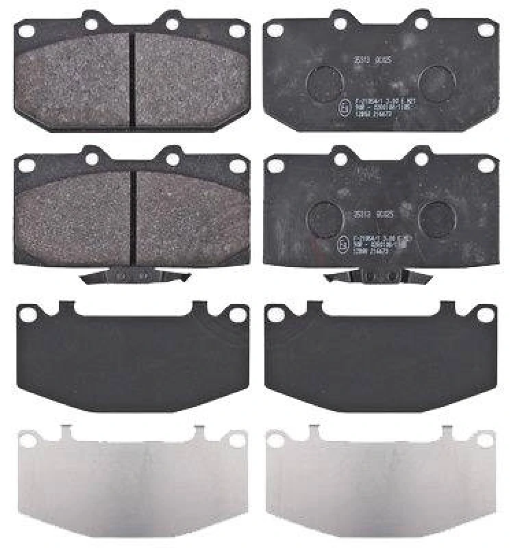 Image of A.B.S. 35313 Brake pad set with acoustic wear warning Brake Pad Set,disc brake (402)