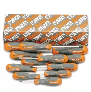 image of Beta Tools 1297 TX/S12 12pc Beta MAX Torx Screwdriver Set T6 to T45 (Box)