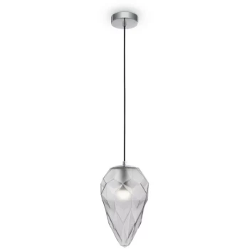 image of Maytoni Lighting - Maytoni Modern - Globo Modern Globo Chrome Pendant Ceiling Light Glass Shade