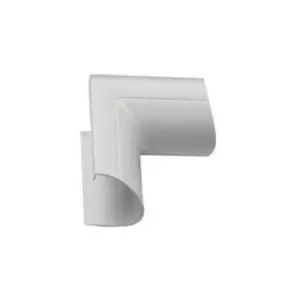 image of D-line - 30x15mm White Mini Trunking Clip-Over Internal Bend - White