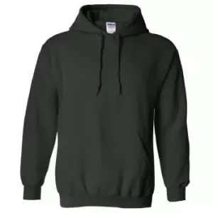 Image of Gildan Heavy Blend Adult Unisex Hooded Sweatshirt / Hoodie (XL) (Forest Green)