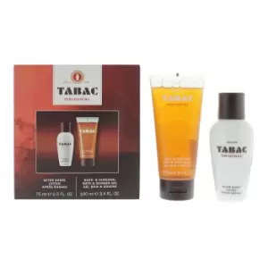 image of Tabac Original 2 Piece Gift Set: Aftershave Lotion 75ml - Shower Gel 100ml TJ Hughes