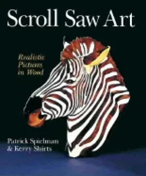 Image of scroll saw art realistic pictures in wood