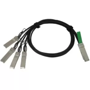 image of QSFP - 4xSFP10G - 5m - 5m - QSFP+ - 4 x SFP+ - Black - 40 Gbit/s