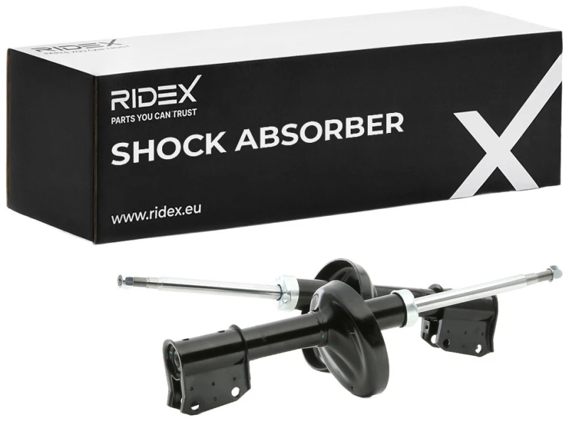 Image of RIDEX 854S2223 Shock absorber Front Axle, Gas Pressure, Twin-Tube, Suspension Strut, Top pin Shock Absorber (854)