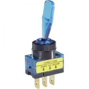 Image of SCI R13 61B ILLUMINATED Blue Car Toggle Switch 20A OnOff