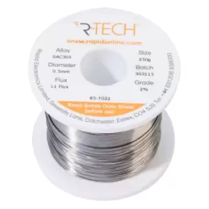 image of R-TECH 857022 SAC305 Solder 2% L1 Flux