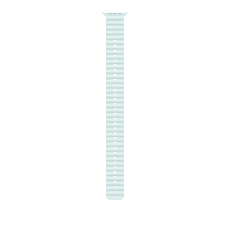 Image of Apple Apple 49mm Ice Blue Ocean Band Extension - Natural Titanium Finish MXTG3ZM/A