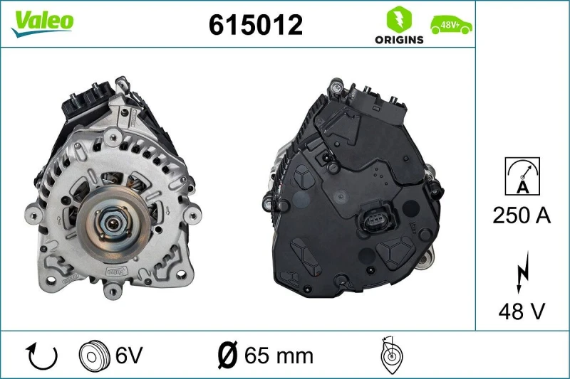 Image of Alternator, starter VALEO 615012