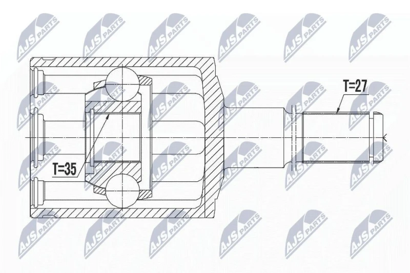 Image of NTY CV joint kit NTY NPW-CH-028