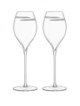 image of Lsa International Verso Tulip Champagne Glasses ; Set Of 2