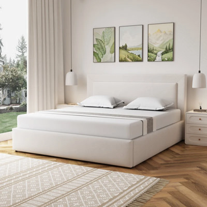 Image of Unknown Weston Fabric 180Cm Superking Ottoman Bed Frame With Storage