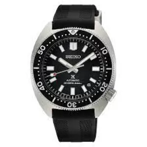 Image of Seiko Prospex Heritage Turtle 1968 Recreation Automatic Black Dial Black Rubber Strap Bracelet SPB317J1 (Available July)