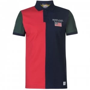 SoulCal Deluxe Cut and Sew Polo Shirt - Multi