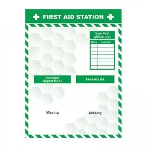 Image of First Aid Station Style 1, Safety Station, ACP 600mm x 800mm