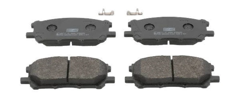 Image of CHAMPION 572562CH Brake pad set not prepared for wear warning indicator Brake Pad Set,disc brake (402)