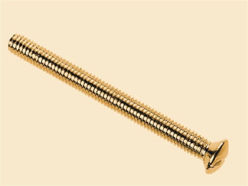 Image of Dencon 1138B10Nb Brass Switch/socket Plate Screws 3.5 X 38mm X10 Dcn1138B10Nb