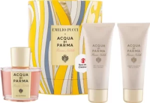 image of Acqua di Parma Acqua Nobile Rosa Gift Set 100ml Eau de Parfum + 75ml Body Lotion + 75ml Shower Gel