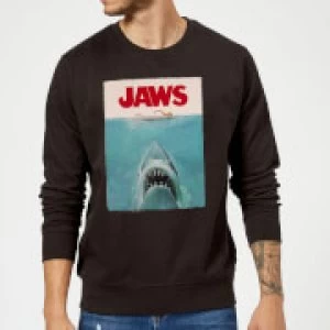 image of Jaws Classic Poster Sweatshirt - Black