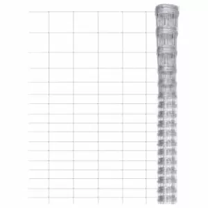 Image of Vidaxl Garden Fence Galvanised Steel 50X1.25 M Silver