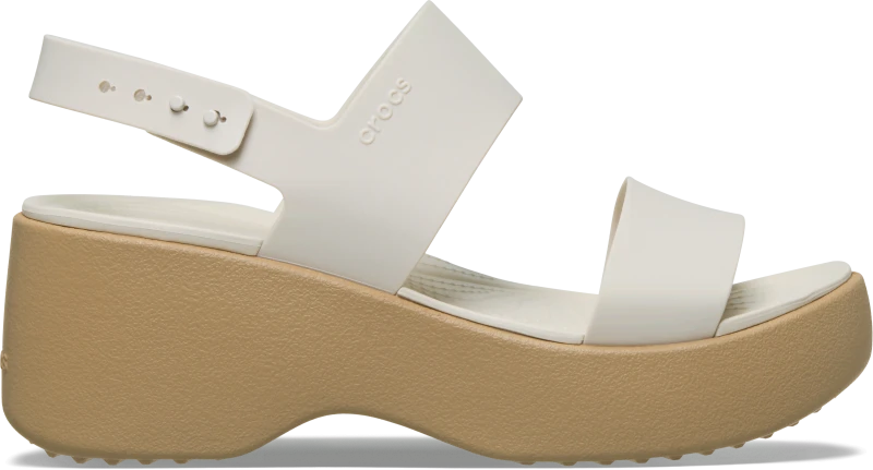 Image of Crocs Women Brooklyn Sky Sandals Frappe/Cashew 8