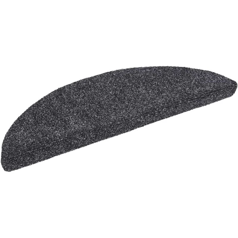 Image of VIDAXL Self-adhesive Stair Mats 5 pcs Dark Grey 56x17x3cm Needle Punch Vidaxl 8720286327821