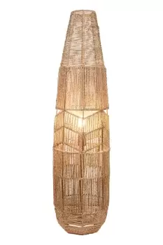 image of Maui Floor Lamp - Natural - Rattan