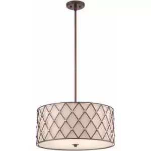 Image of Loops - 4 Bulb Ceiling Pendant Light Fitting Copper Canyon LED E27 100W Bulb