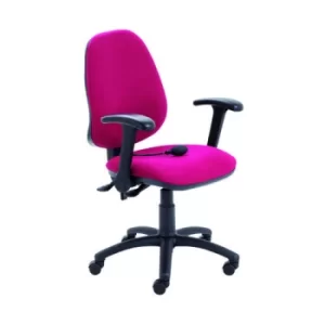 Image of Jemini Intro High Back Posture Chair with Folding Arms 640x640x990-1160mm Claret KF822851