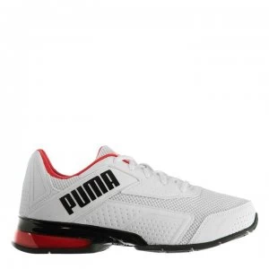 image of Puma Leader VT Nubuck Mens Trainers - White/Blk/Red