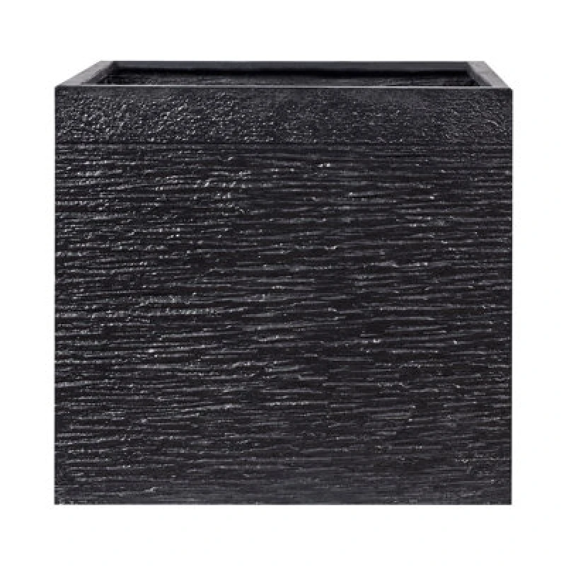Image of Beliani Plant Pot Paros 50 Cm Black