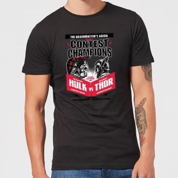 Image of Marvel Thor Ragnarok Champions Poster Mens T-Shirt - Black - 3XL - Black