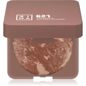 image of 3INA The Bronzer Powder Compact Bronzing Powder Shade The Glow 621 7 g