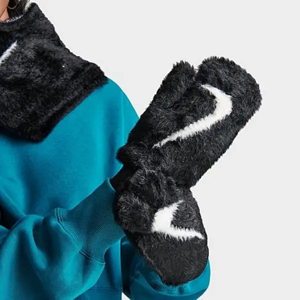 image of Womens Nike Plush Knit Mittens