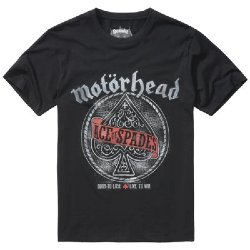 Image of Brandit Motorhead T-Shirt Ace Of Spade Black Size Medium