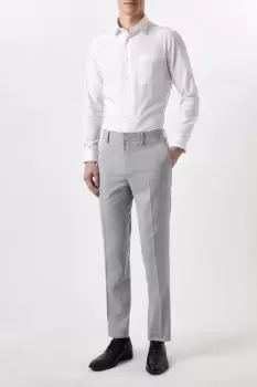 image of Mens Slim Fit Grey Marl Suit Trousers