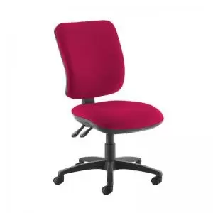 image of Senza high back operator chair with no arms - Diablo Pink