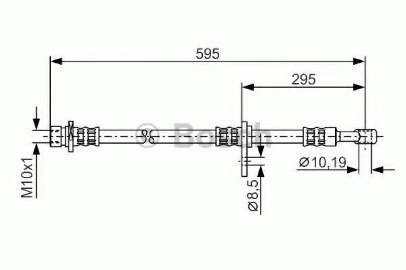 Image of Bosch 1 987 481 044 Brake Hose Brake Hose (83)