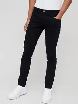 Image of Armani Exchange J14 Skinny Fit Jeans - Black, Size 36, Length Regular, Men