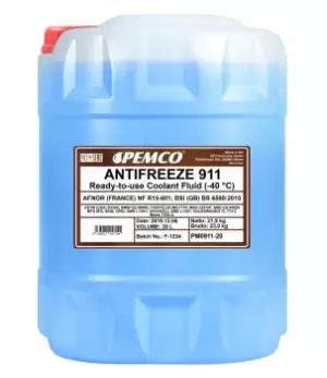 Image of PEMCO Antifreeze VW,AUDI,MERCEDES-BENZ PM0911-20