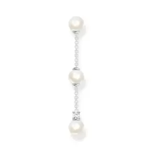 image of THOMAS SABO Silver CZ & Pearl Single Drop Earring