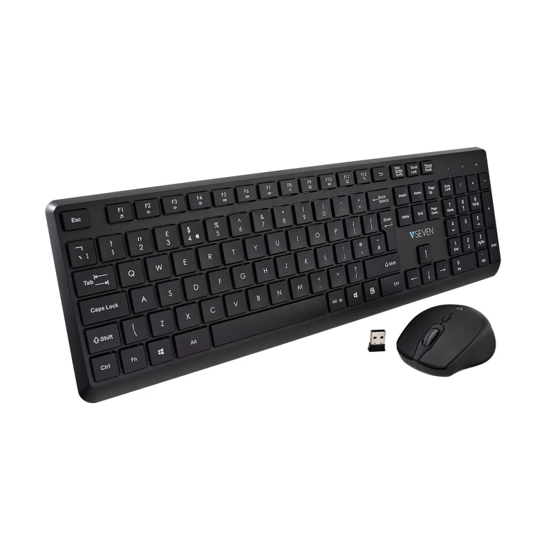 Image of V7 V7 CKW350UK Wireless Keyboard and Mouse Combo - UK Layout CKW350UK