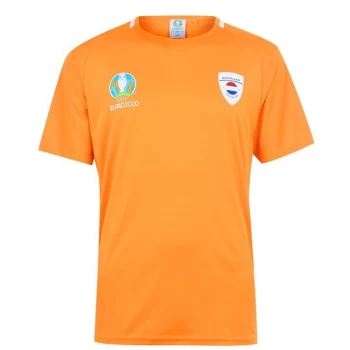 Image of UEFA Euro 2020 Netherlands T Shirt Mens - Orange