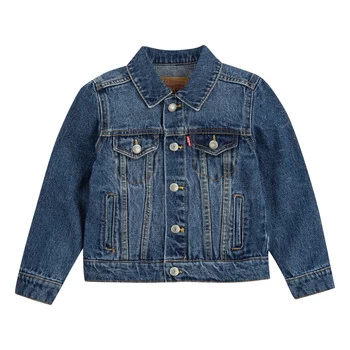 Levis TRUCKER JACKET boys's Childrens Denim jacket in Blue - Sizes 10 years,14 years