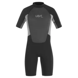 Image of UB Mens Blacktip Mono Shorty Wetsuit Black/Grey XLarge