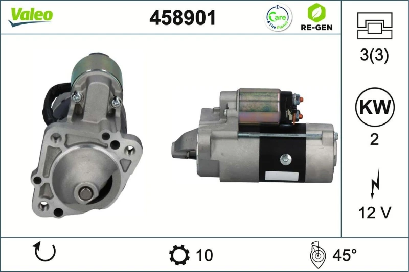 Image of Starter motor VALEO 458901