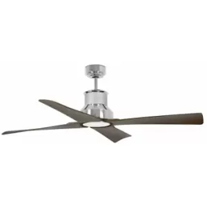 image of Faro WINCHE - LED Chrome Ceiling Fan with DC Motor Smart - Remote Included, 3000K